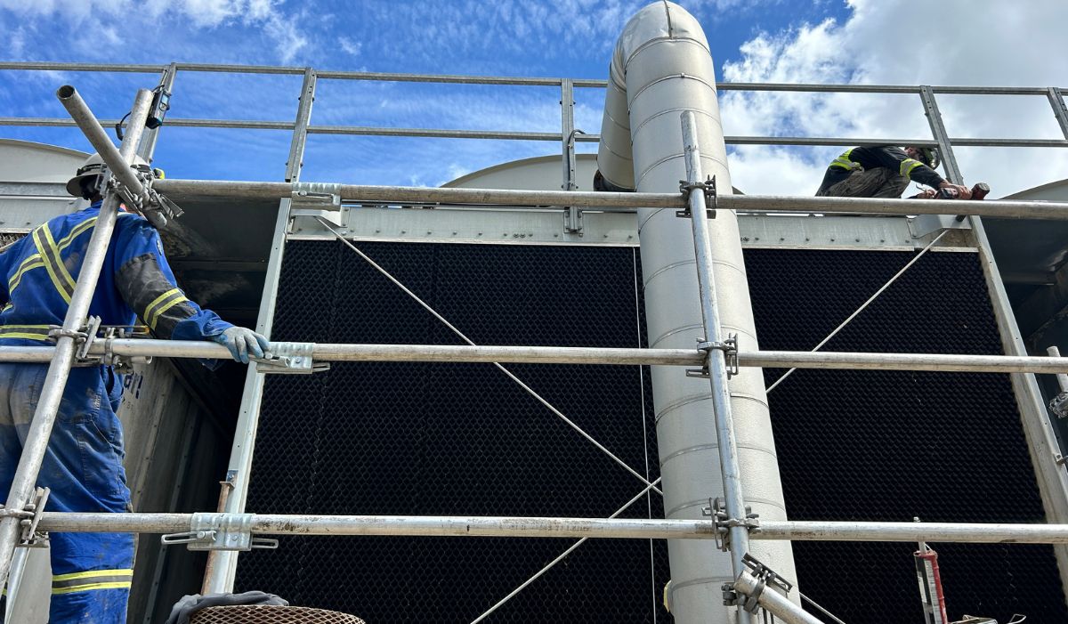 Professional welding and steel fabrication for industrial warehouse construction projects.